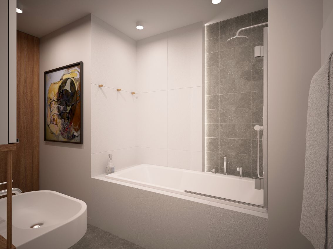 Wanna z parawanem, czyli 2 w 1.